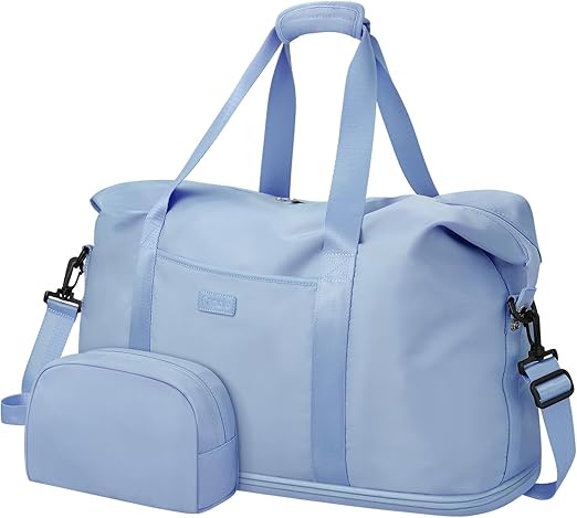 Expandable Travel Duffle Bags Weekender Overnight Bags for Women Men Hospital Bag for Women Labor Delivery with Toiletry Bag Waterproof