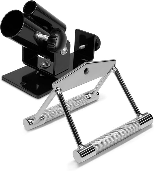 Yes4All Deluxe T Bar Row Platform Landmine Attachments – Full 360° Swivel & Easy to Install – Fits 1" Standard and 2" Olympic Bars
